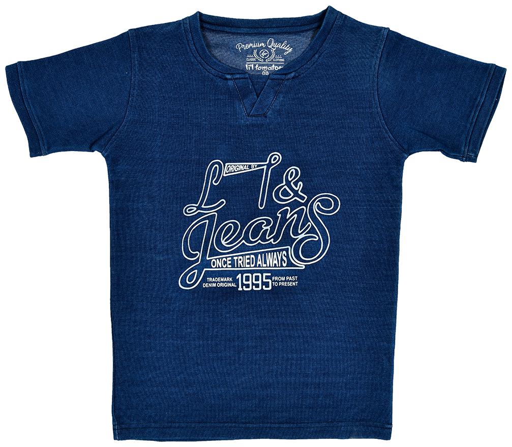 

Li l Tomatoes Boy Cotton Printed T-shirt - Blue