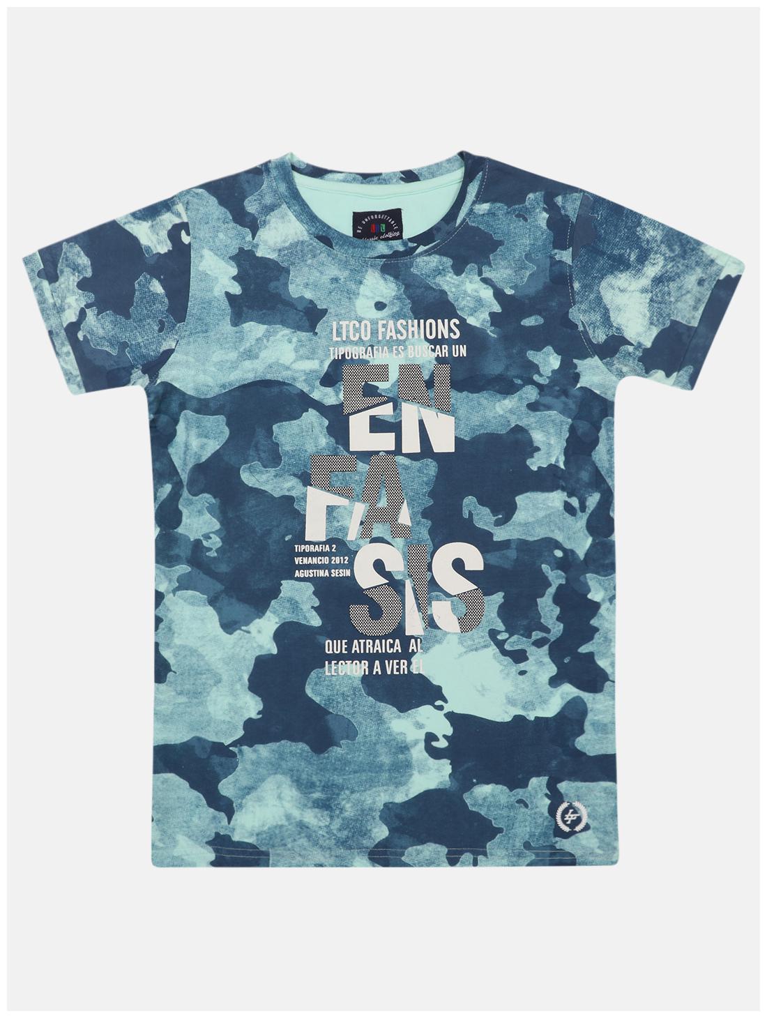

Li l Tomatoes Boy Cotton Printed T-shirt - Green
