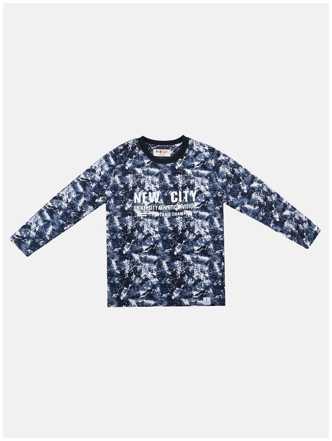 

Li l Tomatoes Boy Cotton Printed T-shirt - Blue