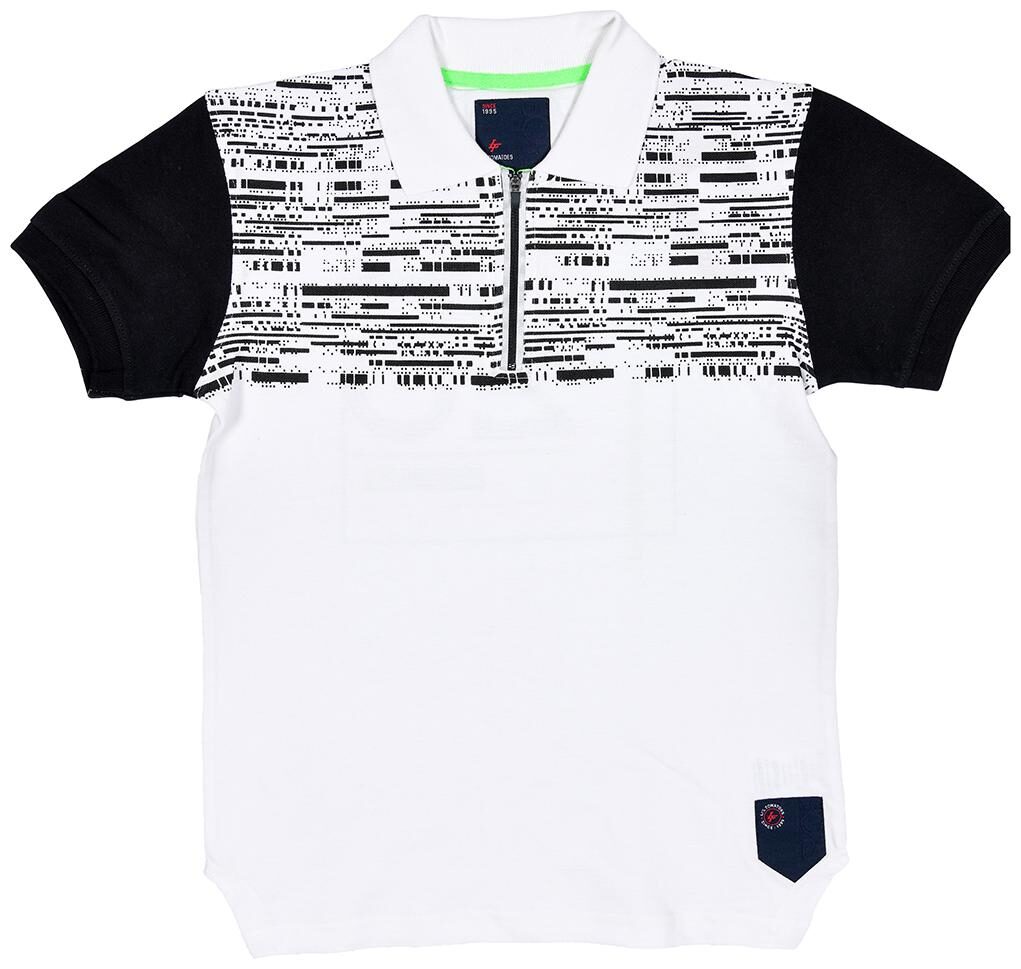 

Li l Tomatoes Boy Cotton Printed T-shirt - White