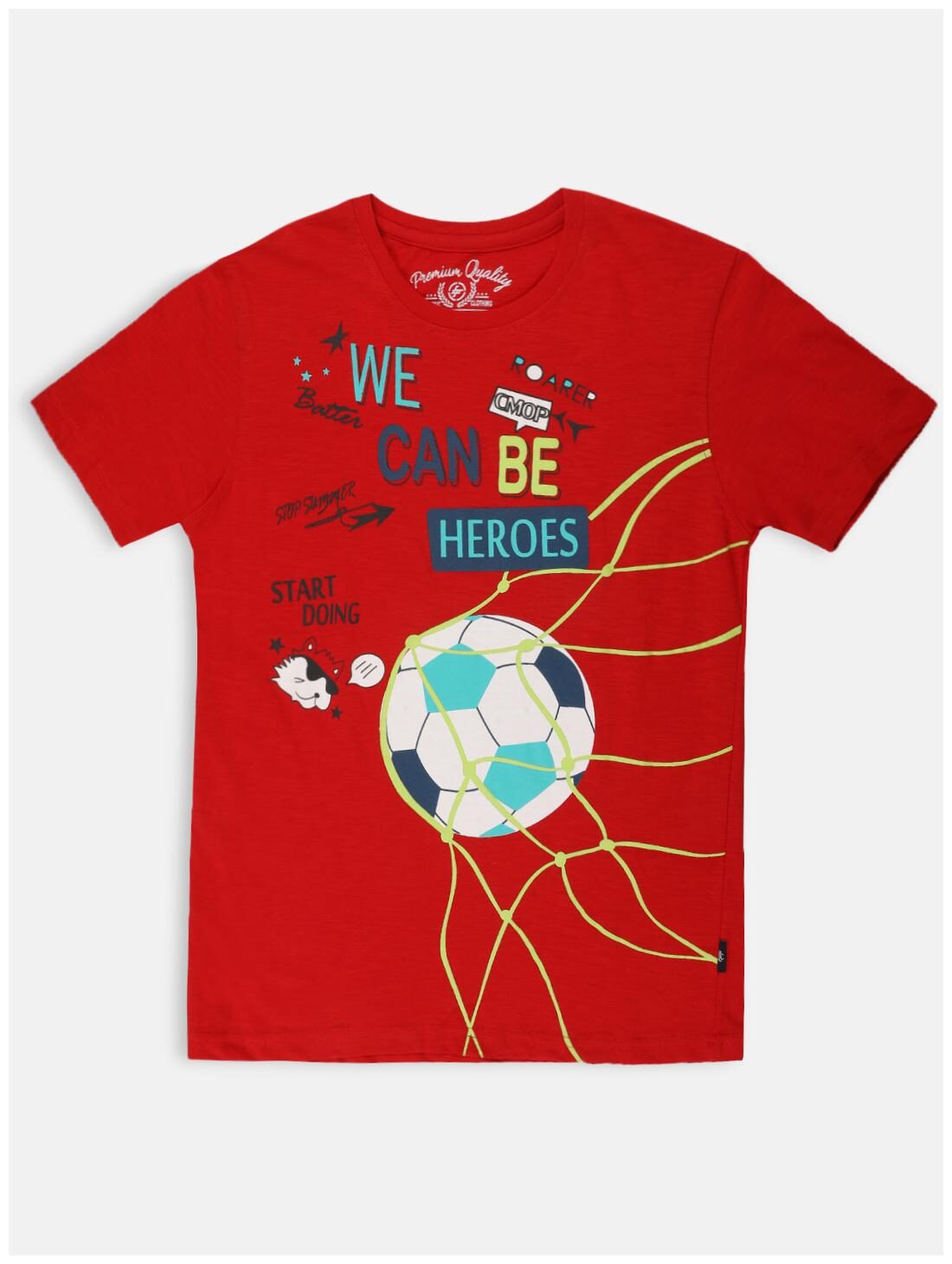 

Li l Tomatoes Boy Cotton Printed T-shirt - Red