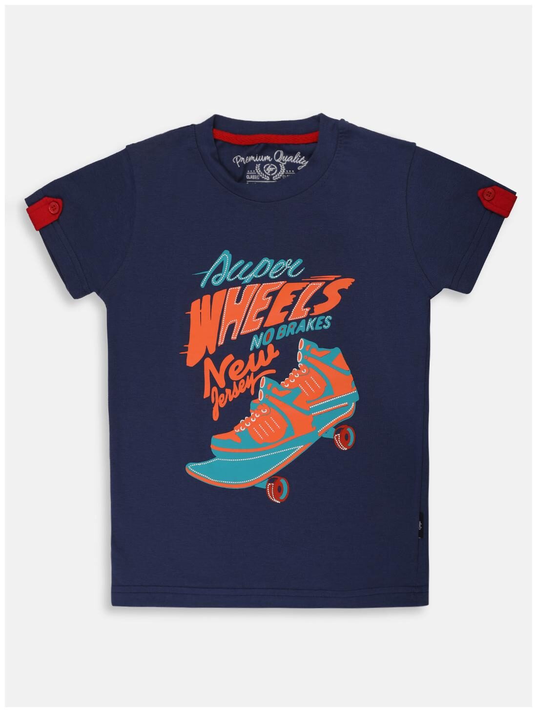 

Li l Tomatoes Boy Cotton Printed T-shirt - Blue