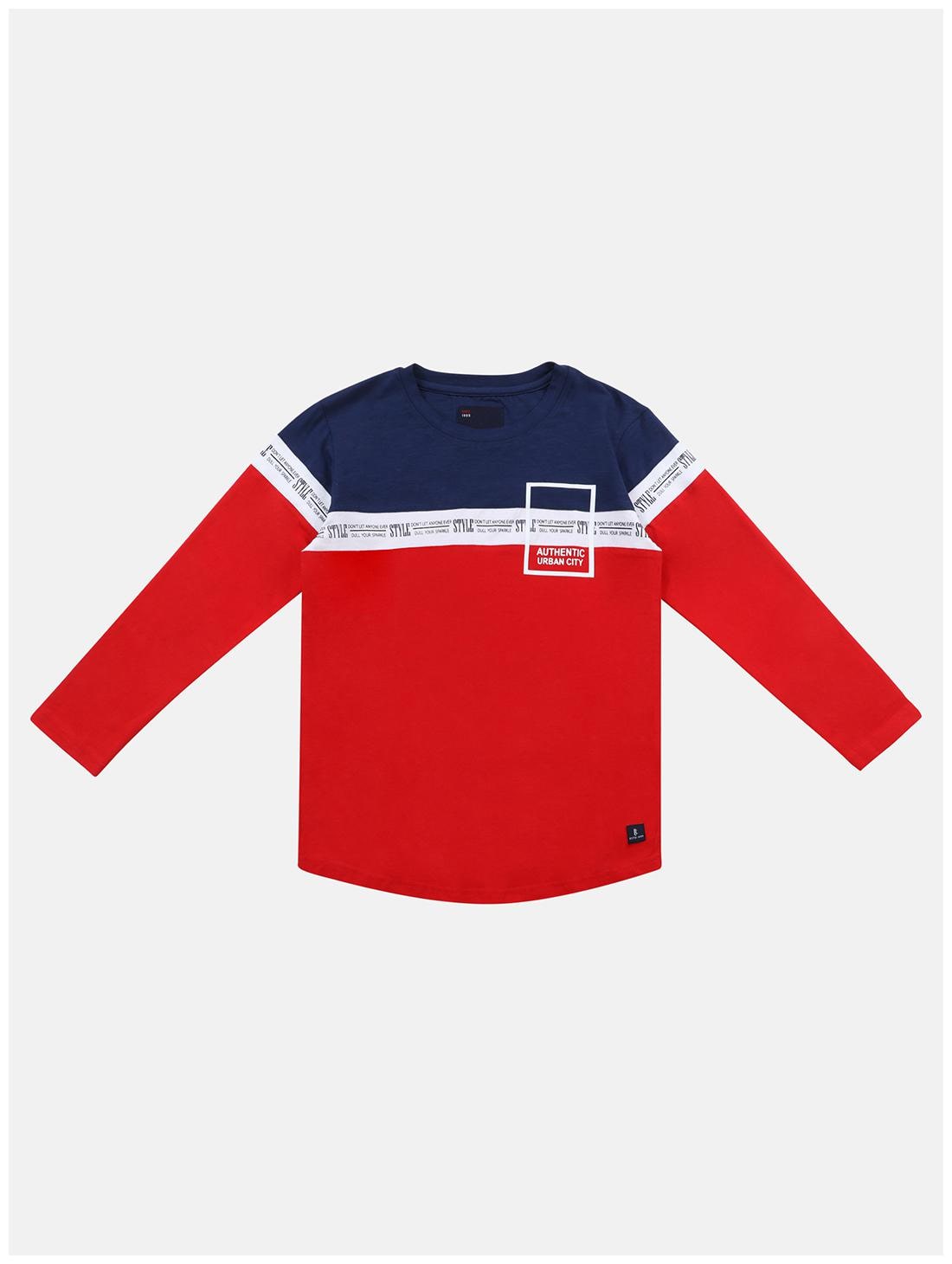 

Li l Tomatoes Cotton Colorblocked T shirt for Baby Boy - Multi