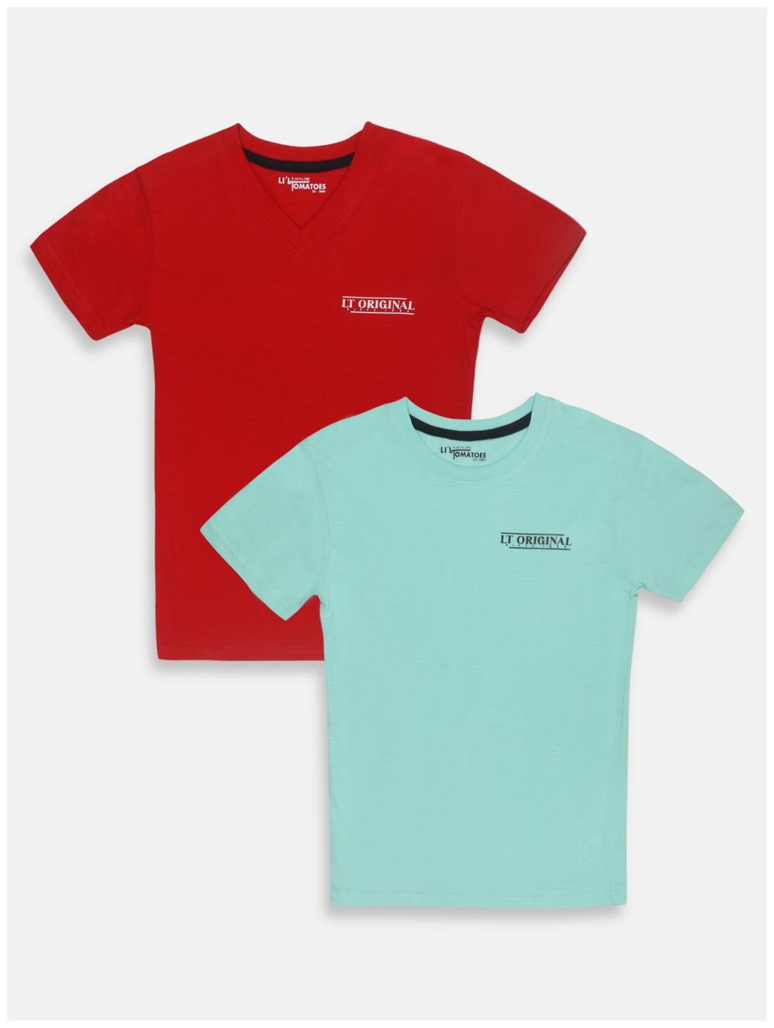 

Li l Tomatoes Cotton Solid T shirt for Baby Boy - Green
