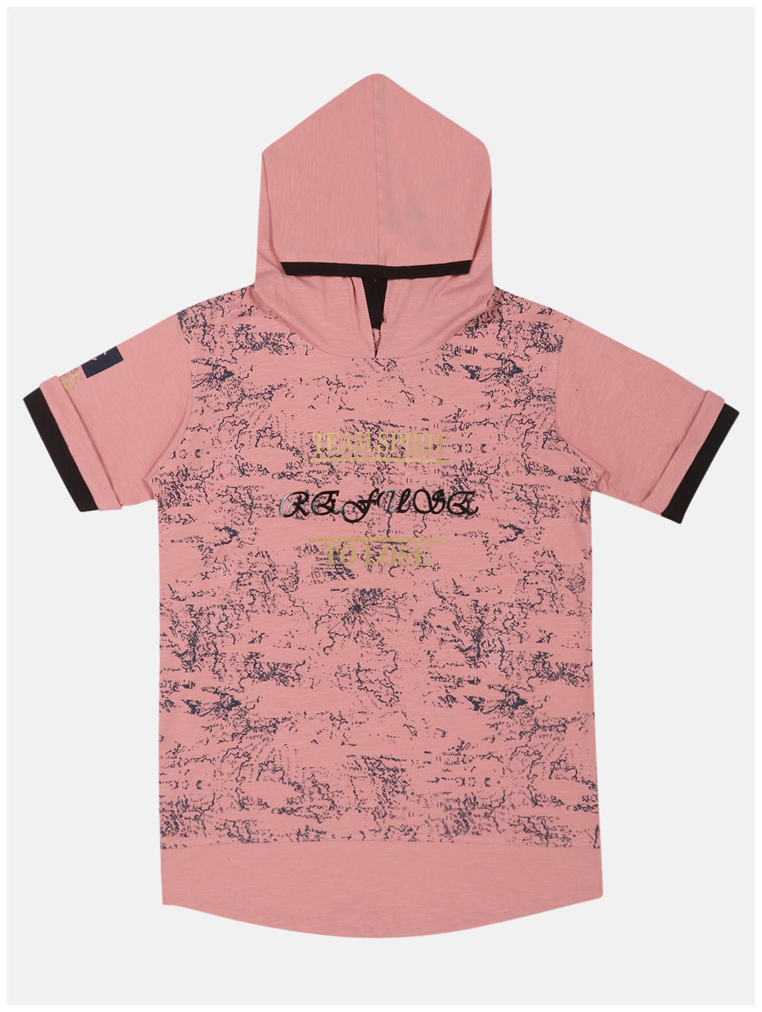 

Li l Tomatoes Boy Cotton Printed T-shirt - Pink