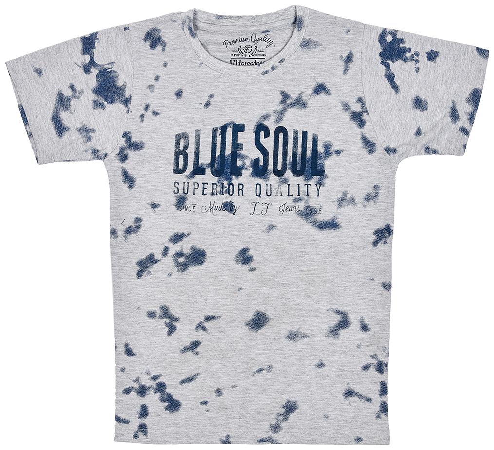 

Li l Tomatoes Boy Cotton Printed T-shirt - Grey