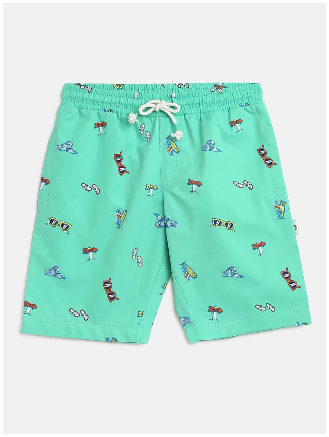 

Li l Tomatoes Boy Printed Shorts 3 4ths - Green