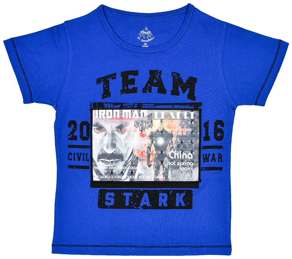 

Li l Tomatoes Boy Cotton Printed T-shirt - Blue