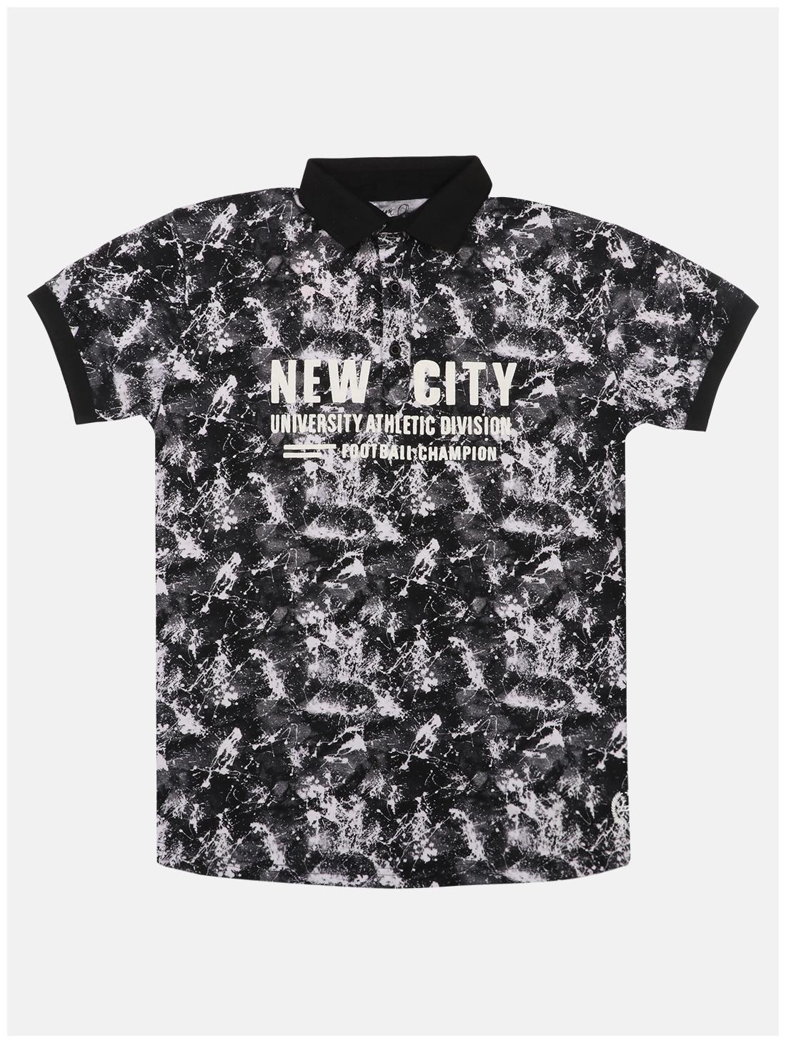 

Li l Tomatoes Boy Cotton Printed T-shirt - Black