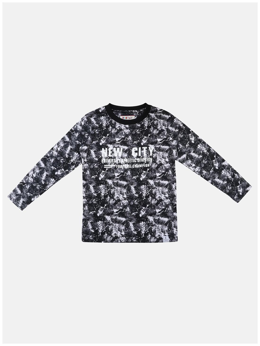 

Li l Tomatoes Boy Cotton Printed T-shirt - Black