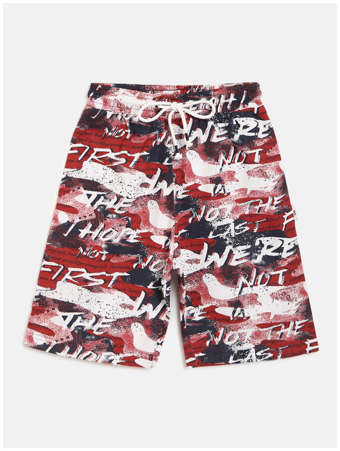 

Li l Tomatoes Boy Printed Shorts 3 4ths - Red