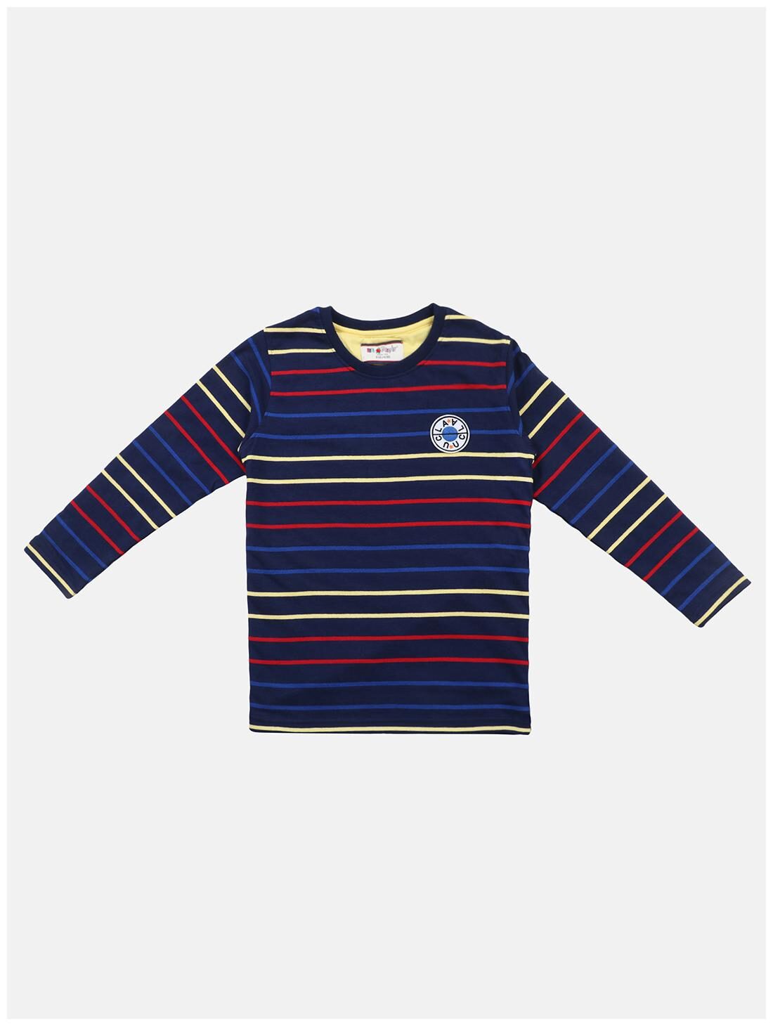 

Li l Tomatoes Boy Cotton Striped T-shirt - Multi
