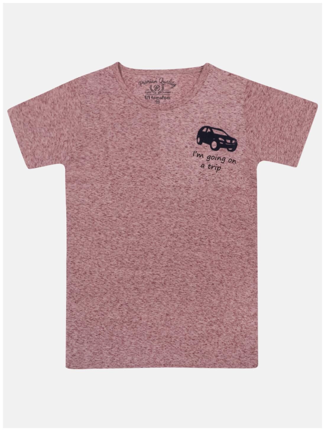 

Li l Tomatoes Boy Cotton Printed T-shirt - Purple