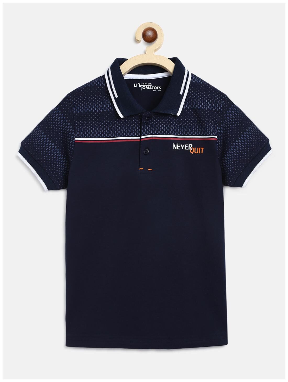 

Li l Tomatoes Boy Cotton Printed T-shirt - Blue