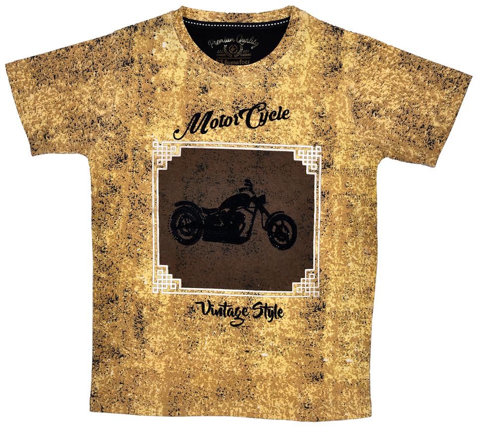 

Li l Tomatoes Boy Cotton Printed T-shirt - Brown