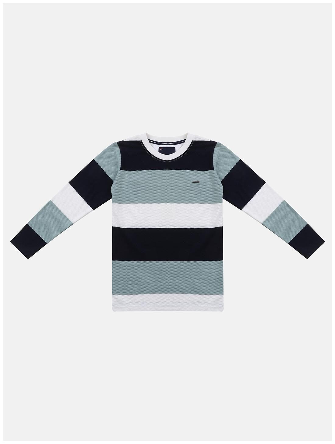 

Li l Tomatoes Cotton Striped T shirt for Baby Boy - Multi