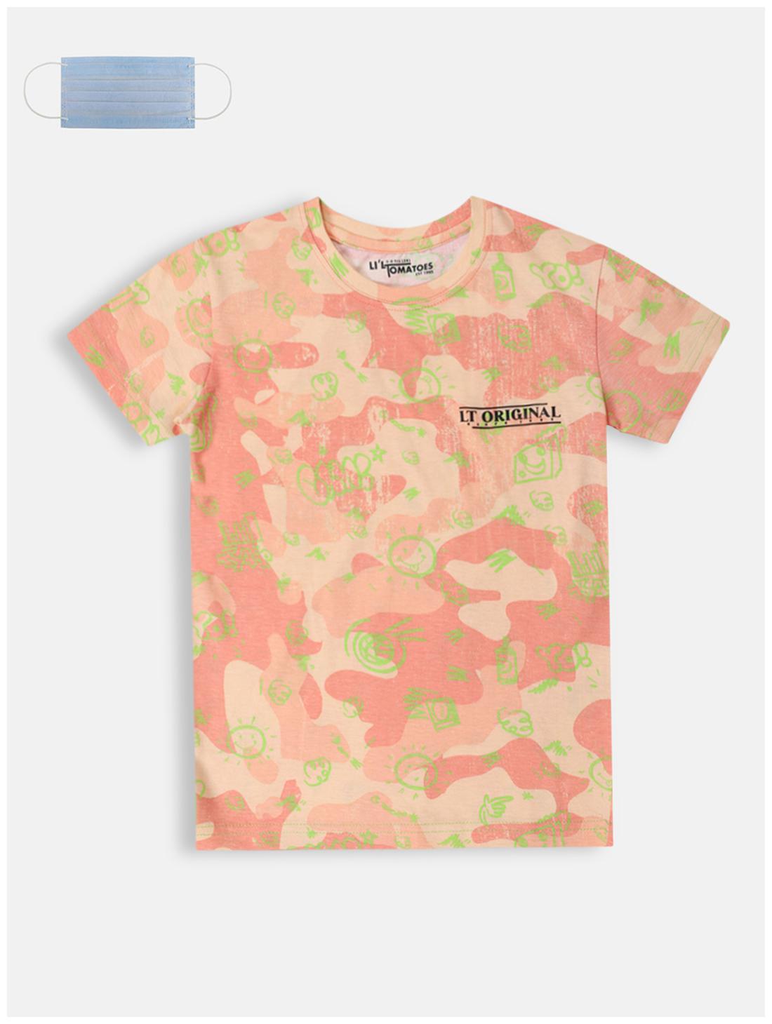 

Li l Tomatoes Boy Cotton Printed T-shirt - Multi