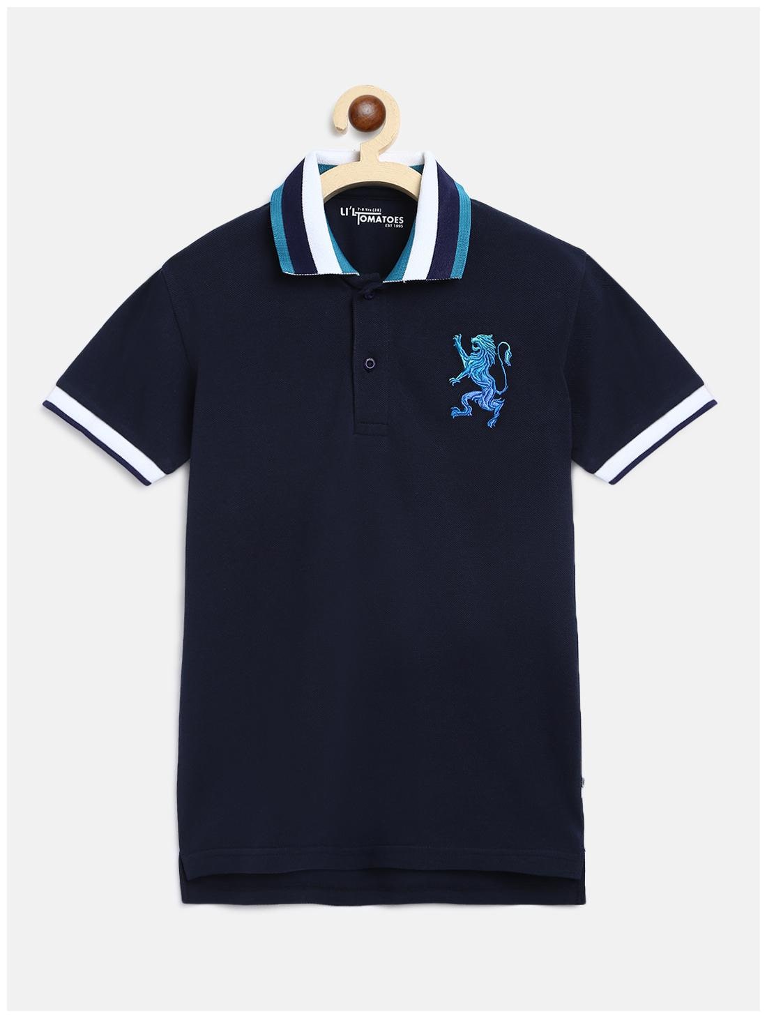 

Li l Tomatoes Boy Cotton Printed T-shirt - Blue