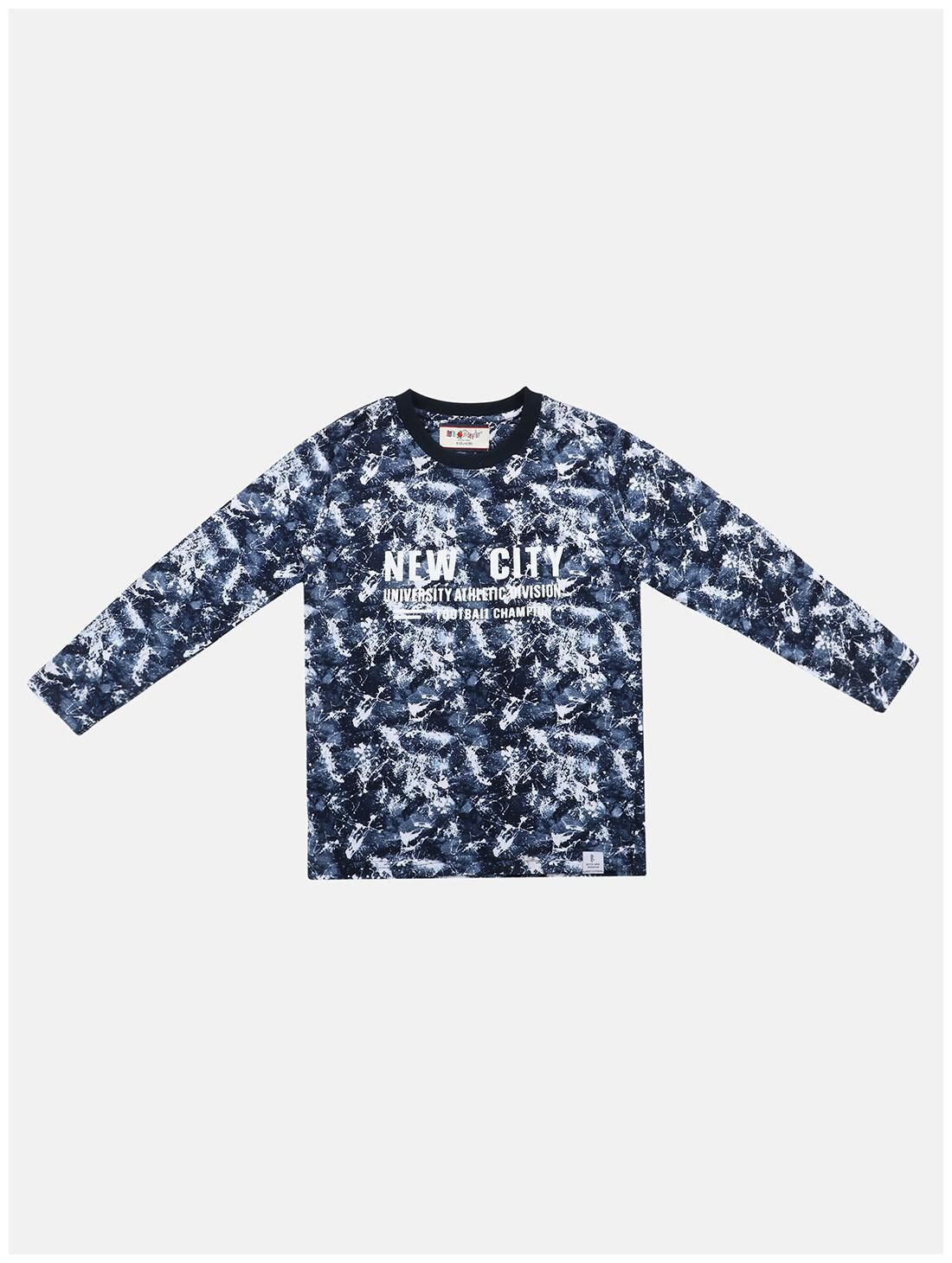 

Li l Tomatoes Boy Cotton Printed T-shirt - Blue