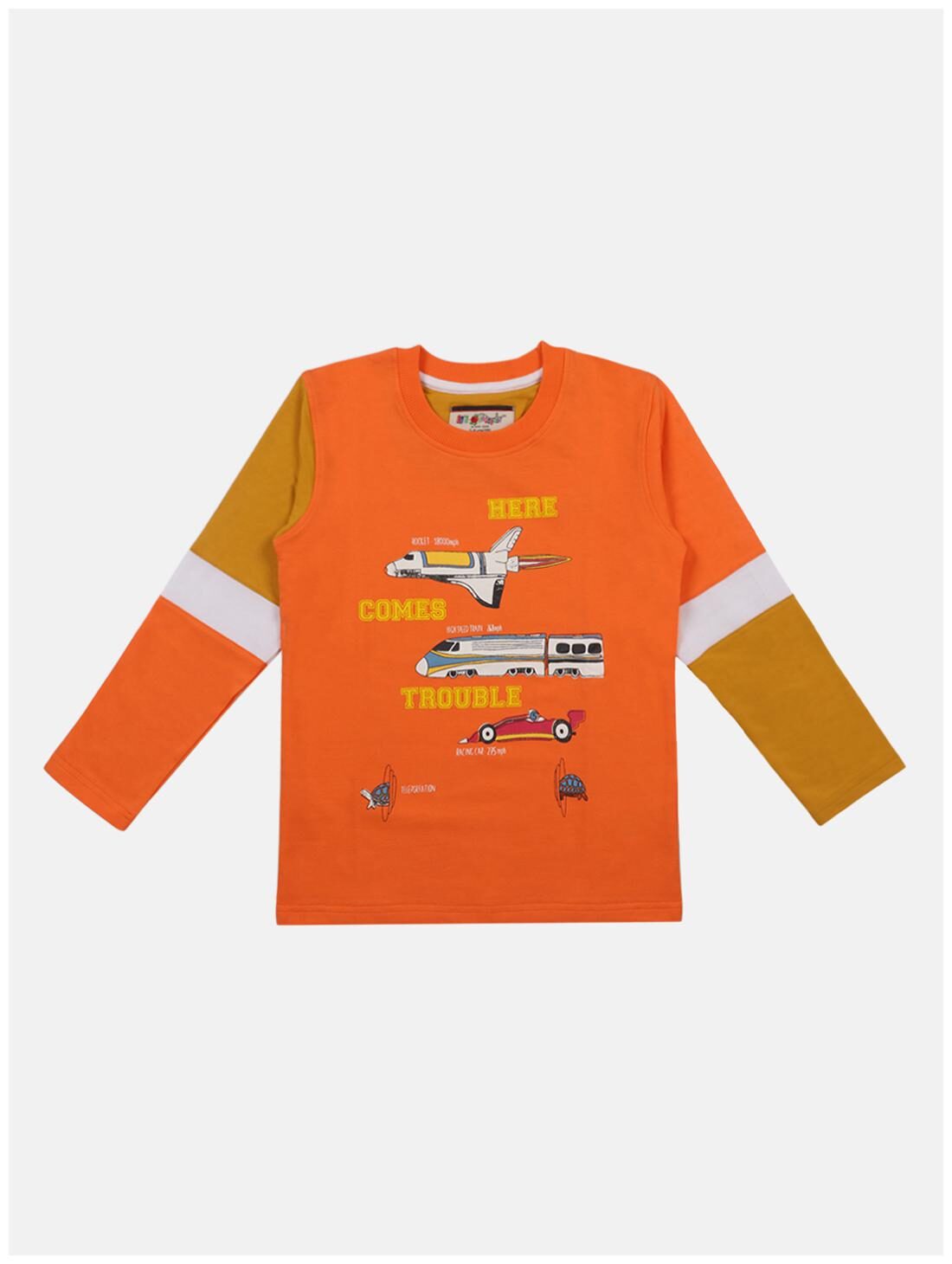 

Li l Tomatoes Boy Cotton Printed T-shirt - Multi