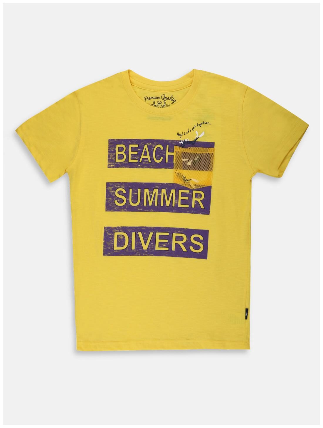 

Li l Tomatoes Boy Cotton Printed T-shirt - Yellow