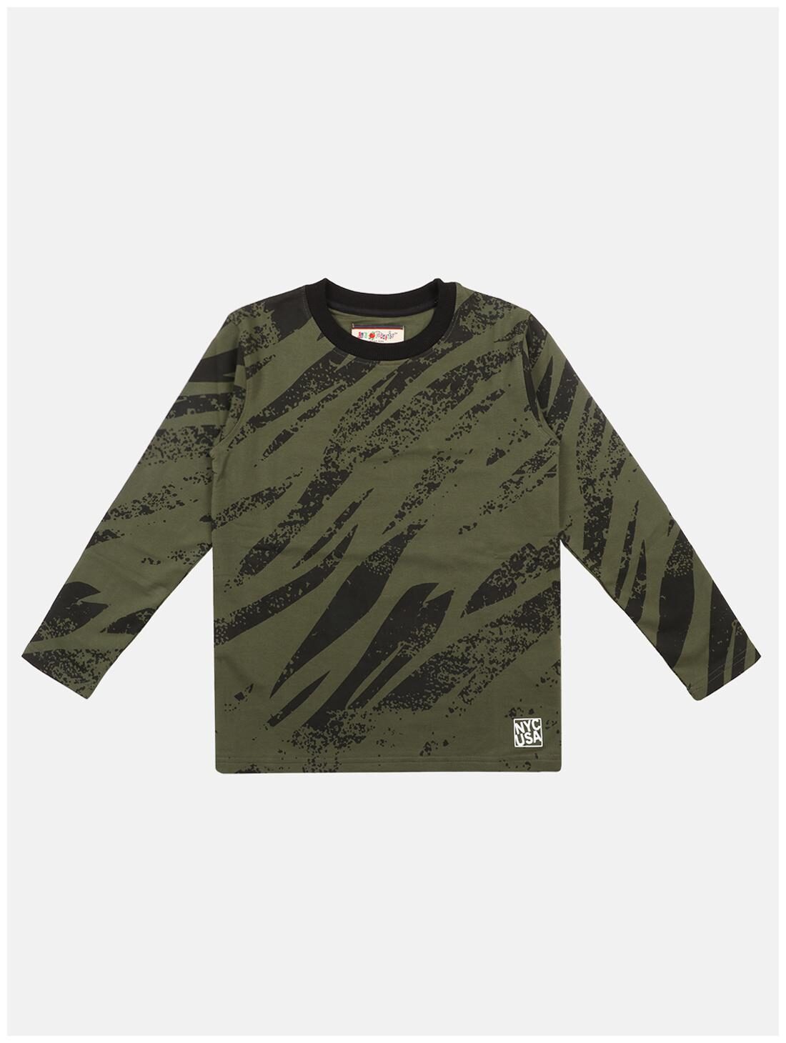 

Li l Tomatoes Boy Cotton Printed T-shirt - Green