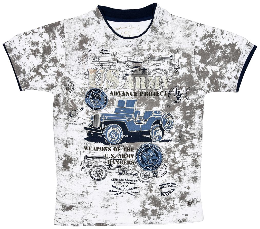 

Li l Tomatoes Boy Cotton Printed T-shirt - White