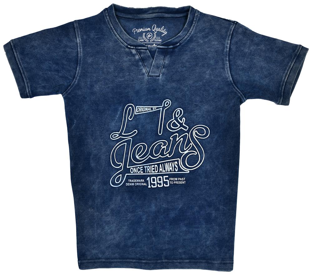 

Li l Tomatoes Boy Cotton Printed T-shirt - Blue