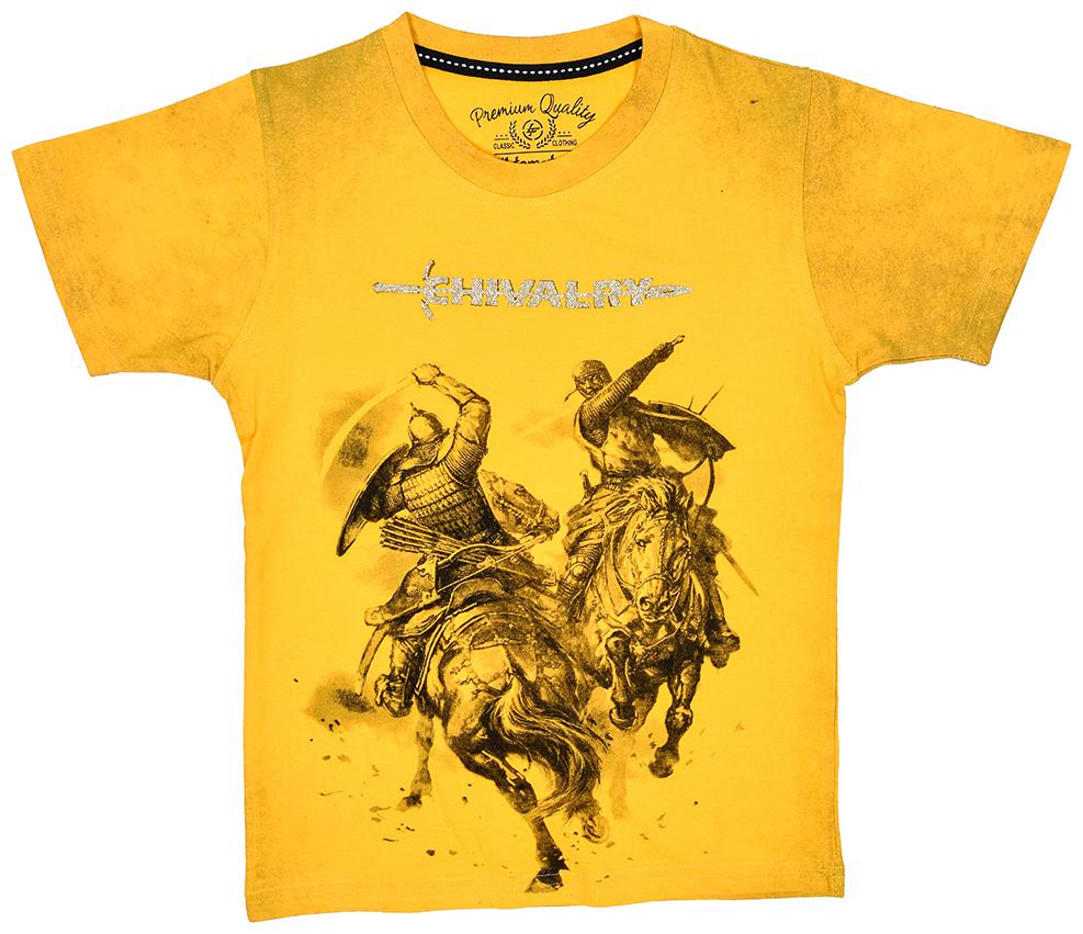 

Li l Tomatoes Boy Cotton Printed T-shirt - Yellow