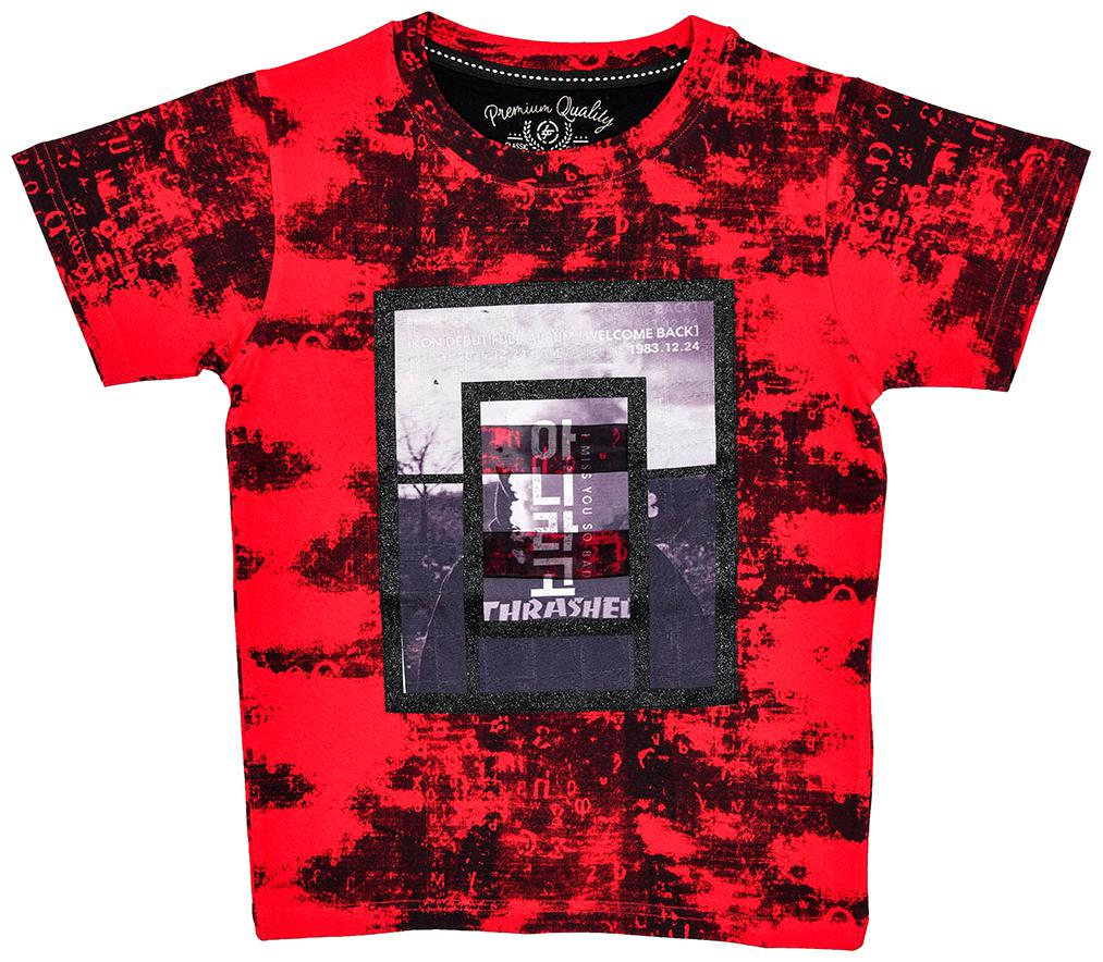 

Li l Tomatoes Boy Cotton Printed T-shirt - Red