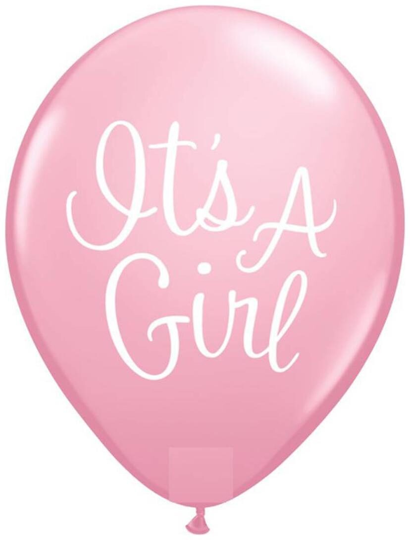

Light Color BIG Size 12 inch Latex Balloons It s a GIRL (Sky Blue Pack of 25)-FREE Birthday Banner