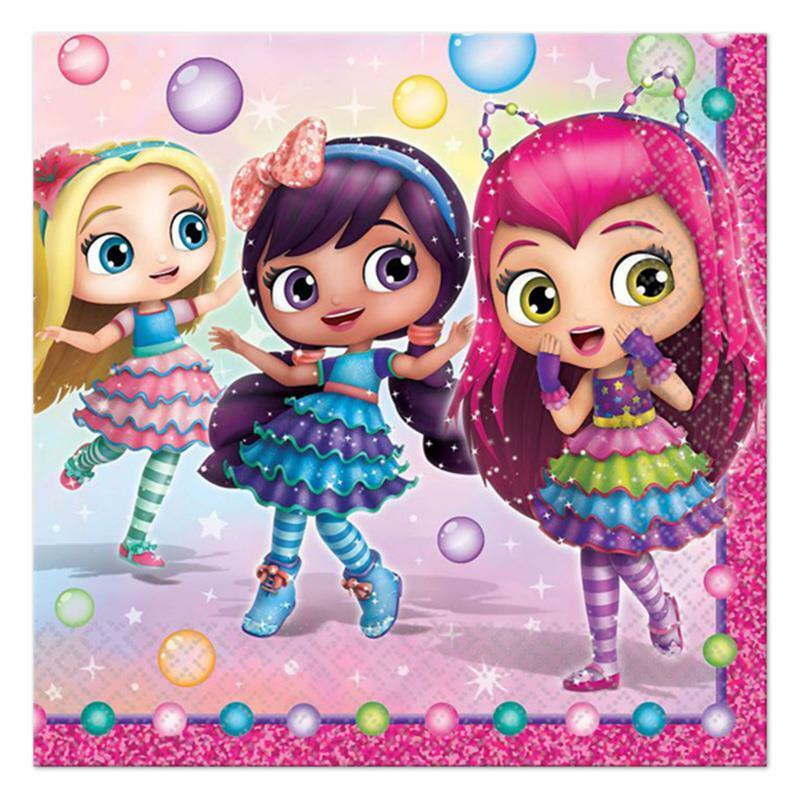 

Little Charmers Dessert Beverage Napkins 16 Per Package Birthday Party Supplies