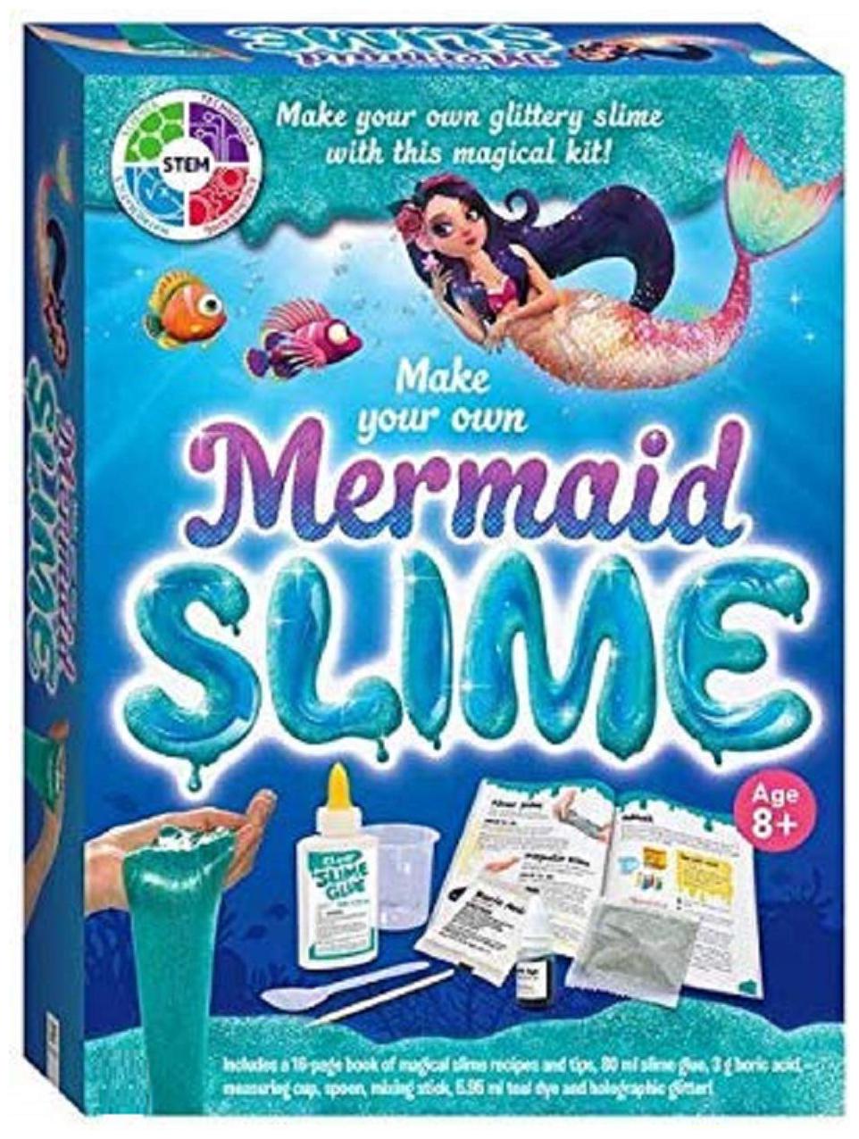 

LITTLE CHEEKS Mermaid Slime Lab Activity Game for Kids Slime Making at Home Fun Learning Game Age 6 Years
