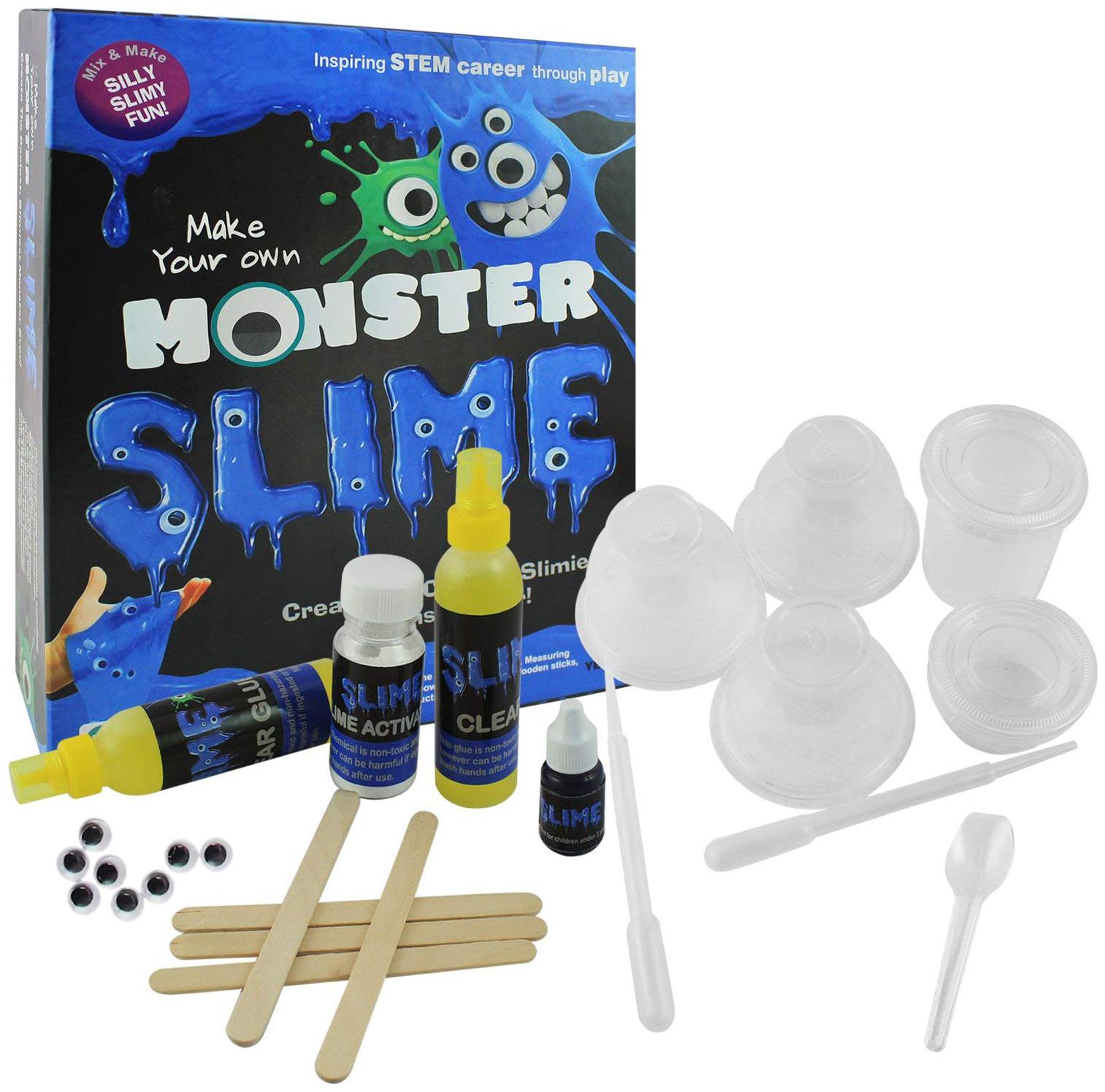 

LITTLE CHEEKS Monster Slime Lab Non-Toxic Toy for 8 Years Slime Lab kit Do-it-Yourself