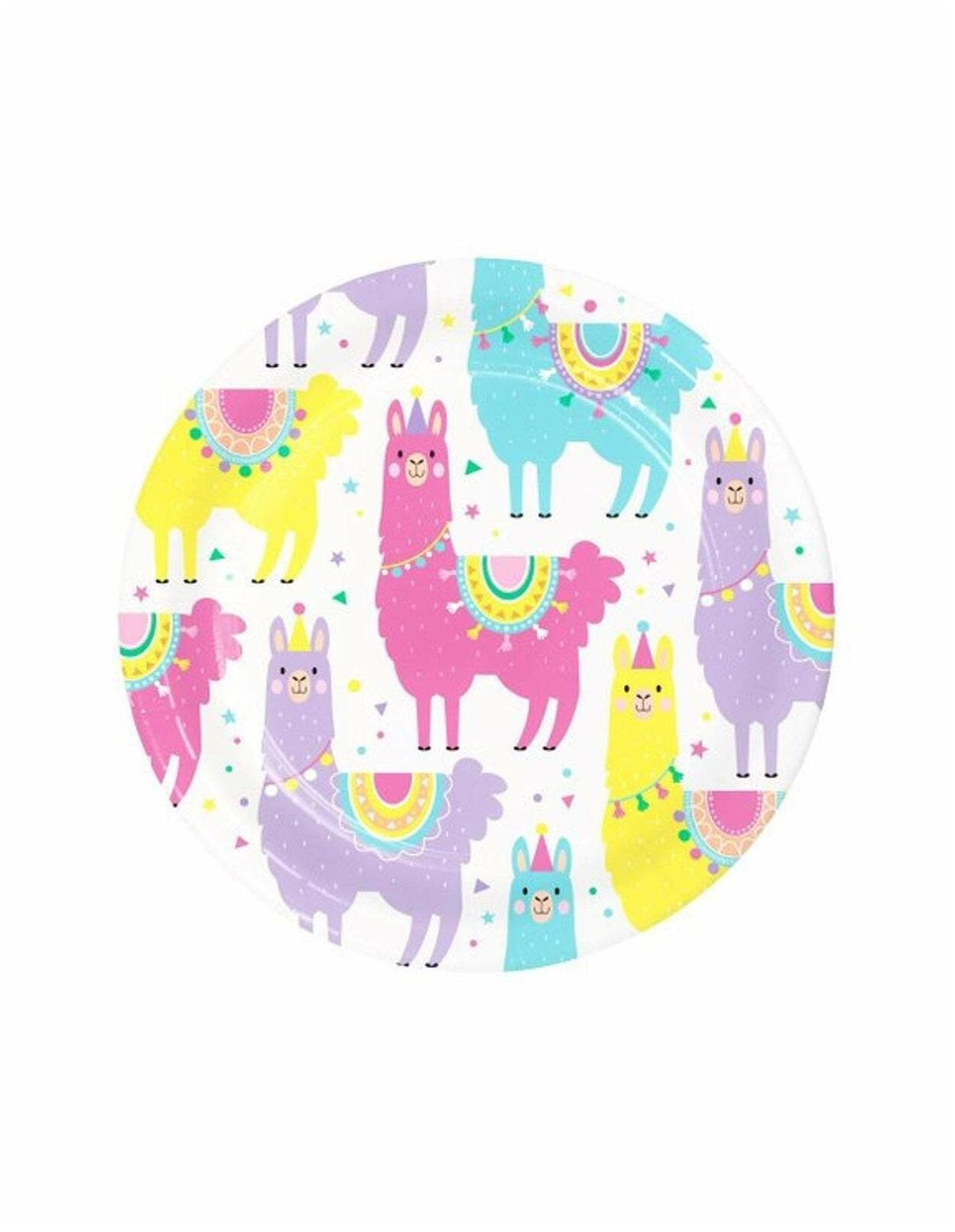 

Llama Party Dessert Plates