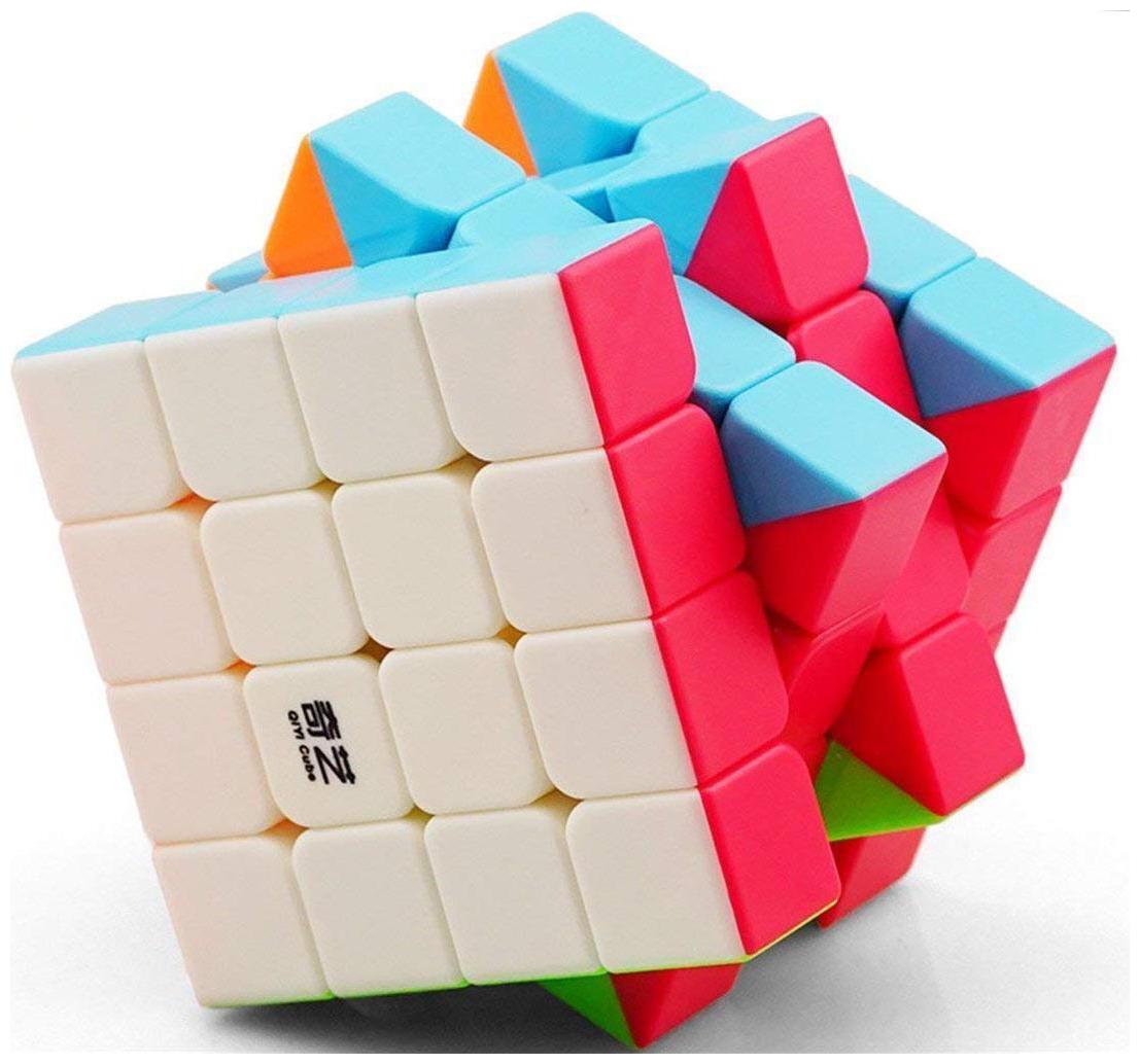 

Lodestone 4X4 Qiyi Qiyuan Sticker Less Magic Speed Cube (Multicolour)