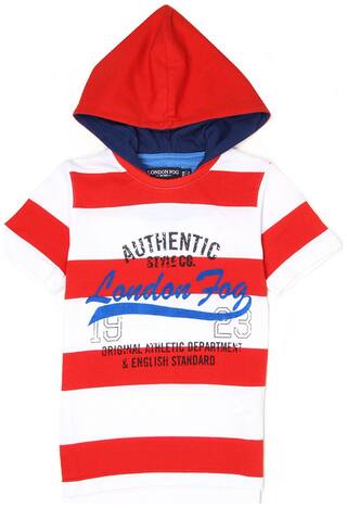 London Fog Boy Cotton Striped T-shirt - Multi