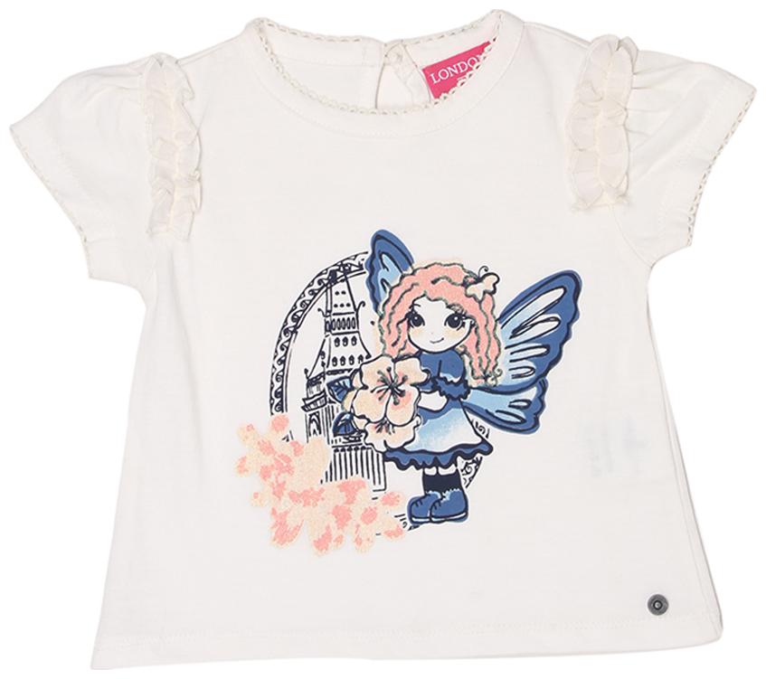 

London Fog Blended Printed T shirt for Baby Girl - White