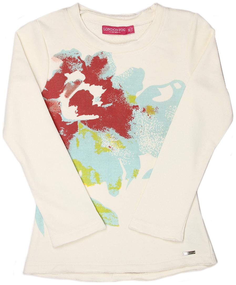 

London Fog Girl Polyester Solid Top - Cream