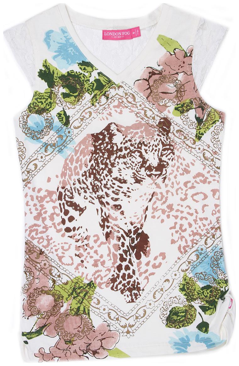 

London Fog Girl Cotton Solid Top - Multi