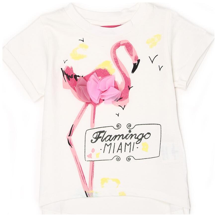

London Fog Girl Cotton Solid Top - White