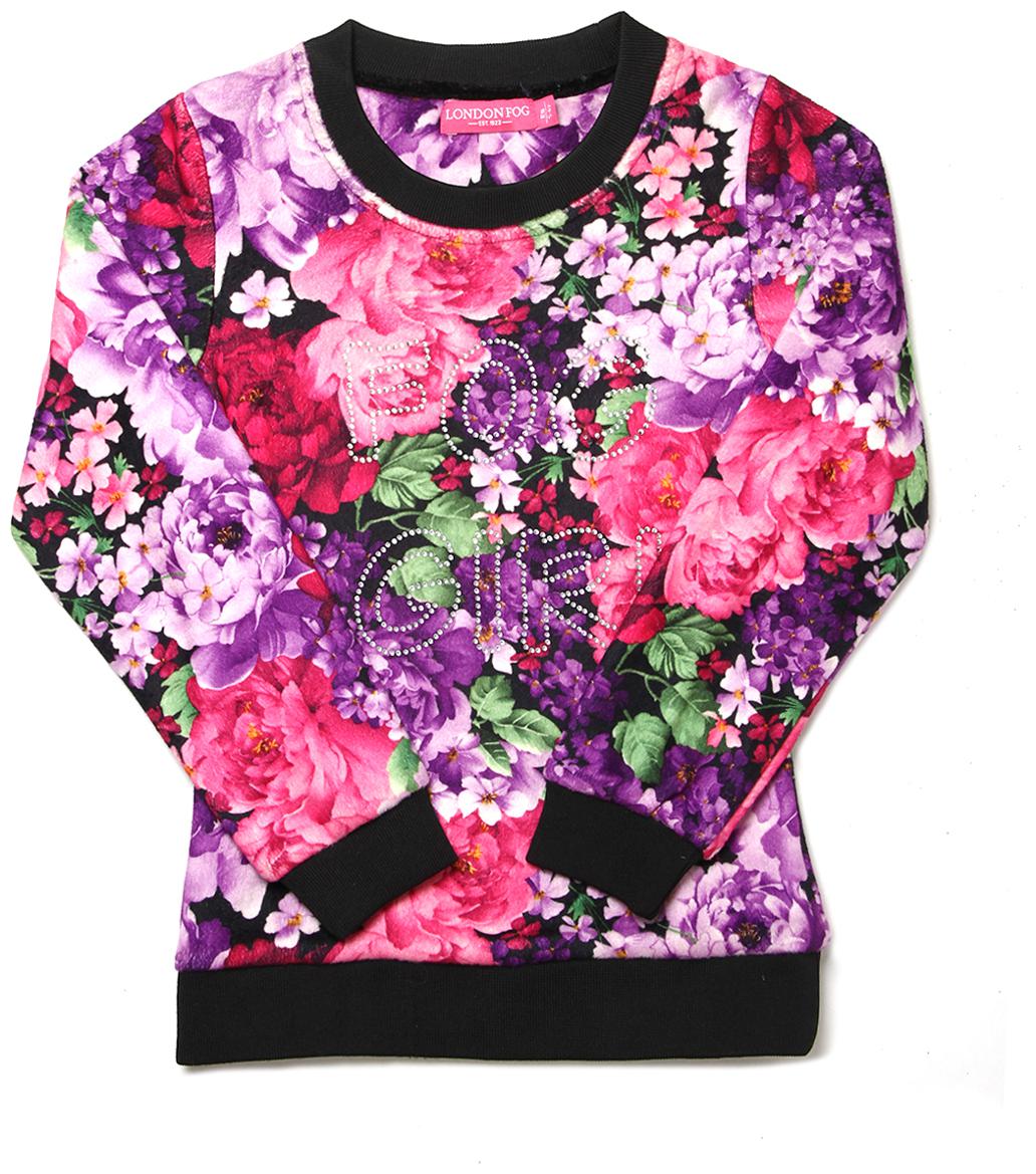 

London Fog Girl Polyester Solid Top - Purple