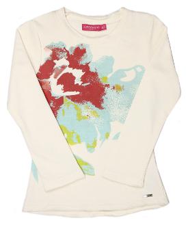 

London Fog Girl Polyester Solid Top - Cream