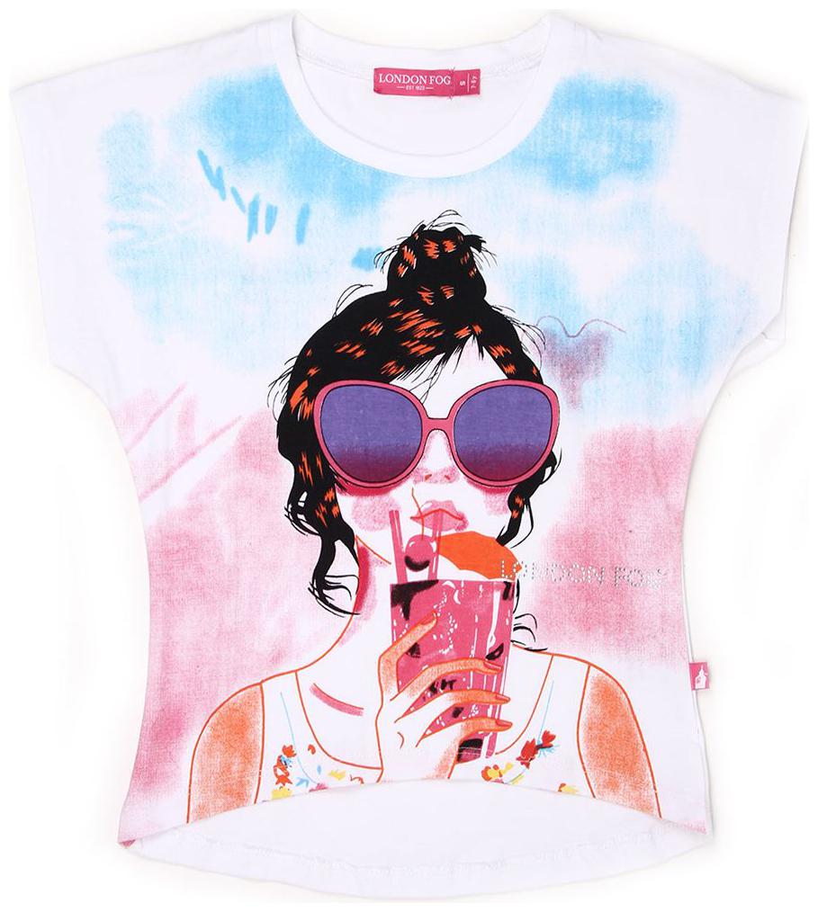 

London Fog Girl Cotton Printed Top - Multi