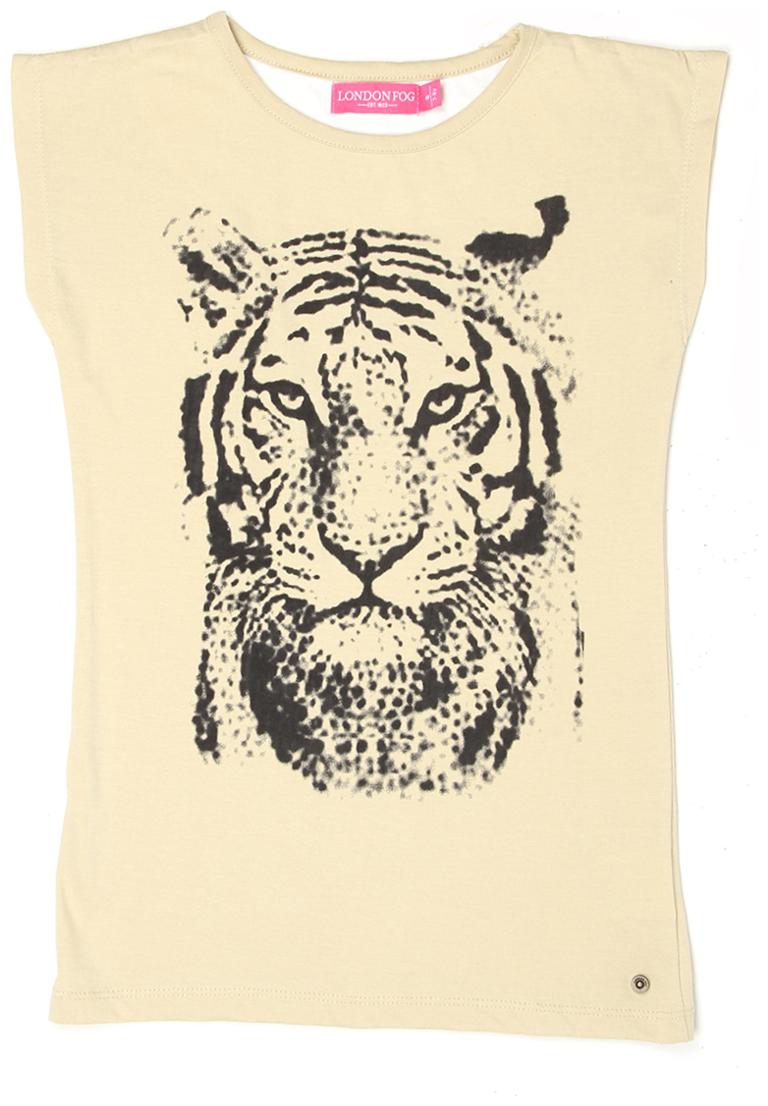 

London Fog Girl Cotton Solid Top - Beige