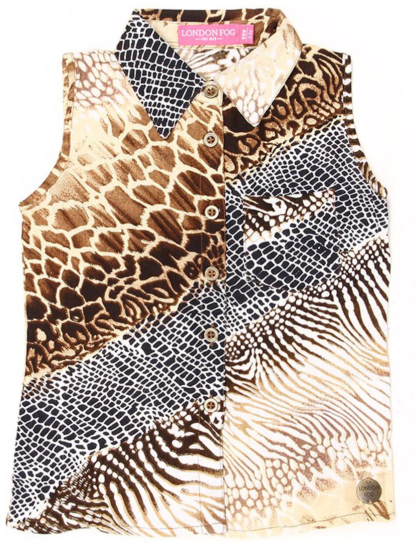 

London Fog Girl Rayon Printed Top - Multi