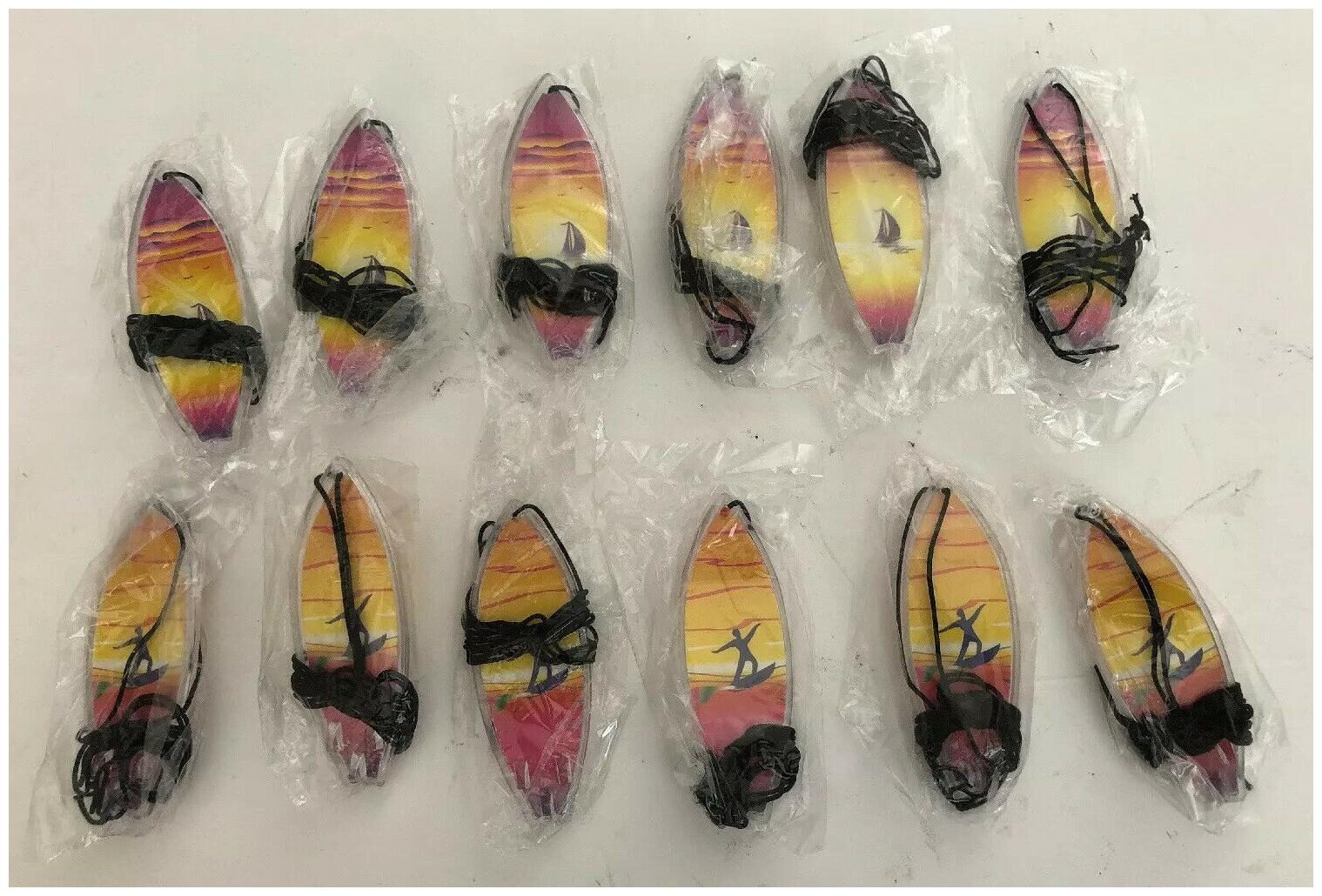 

Lot of 12 Surfboard Necklaces Luau Pool Party Favors