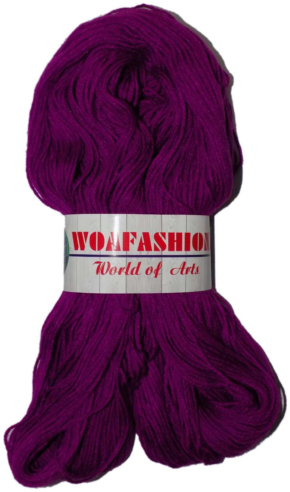 

Lovable Acrylic Hand Knitting Yarn (Dark Purple) (Hanks-170g)