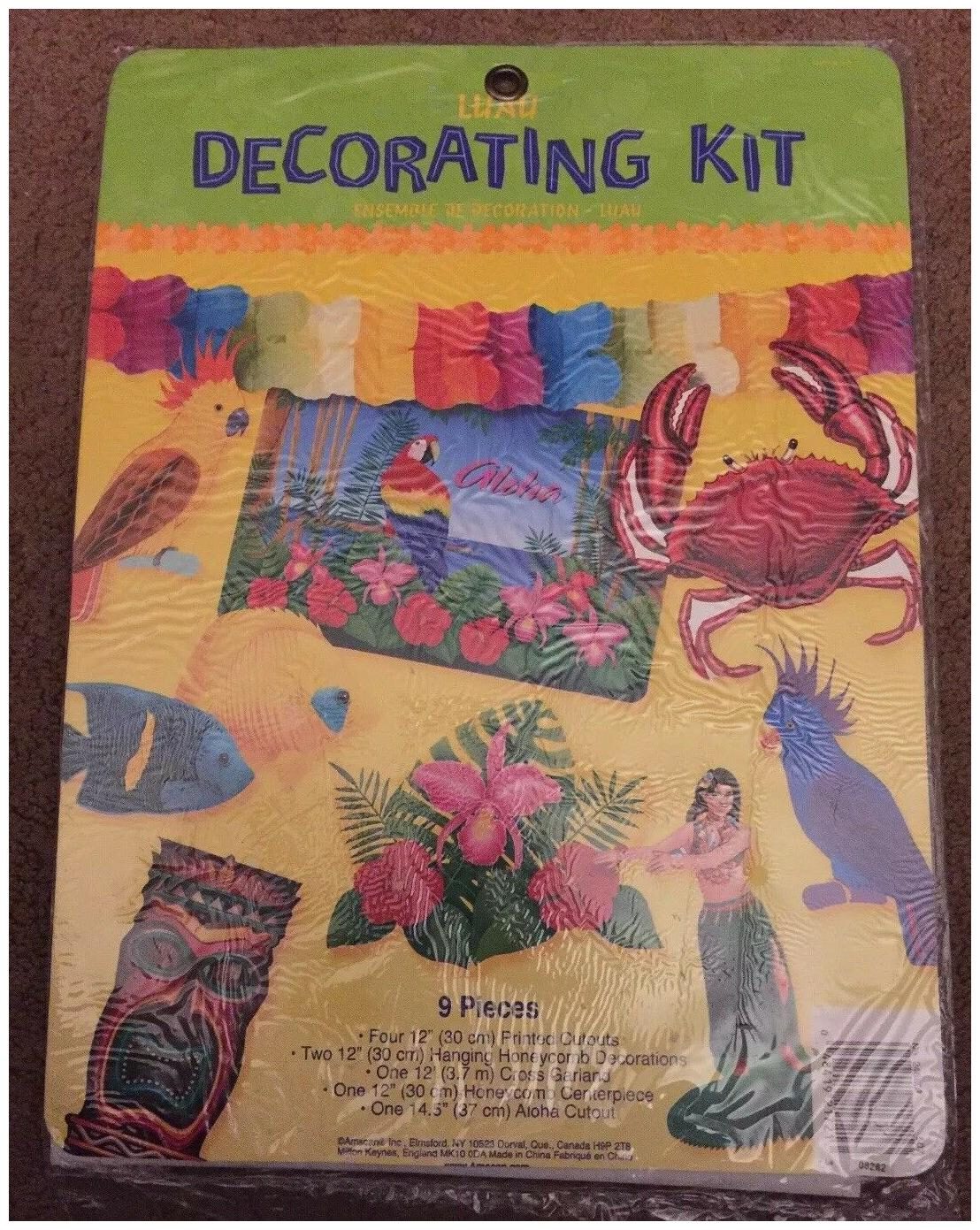 

Luau Tropical Decorating Kit 9 Pieces