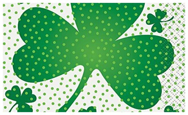 

Lucky Shamrock St Patrick s Day Beverage Napkins 16ct Beverage Napkins